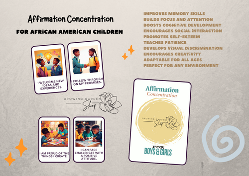 Affirmation Concentration for Boys & Girls