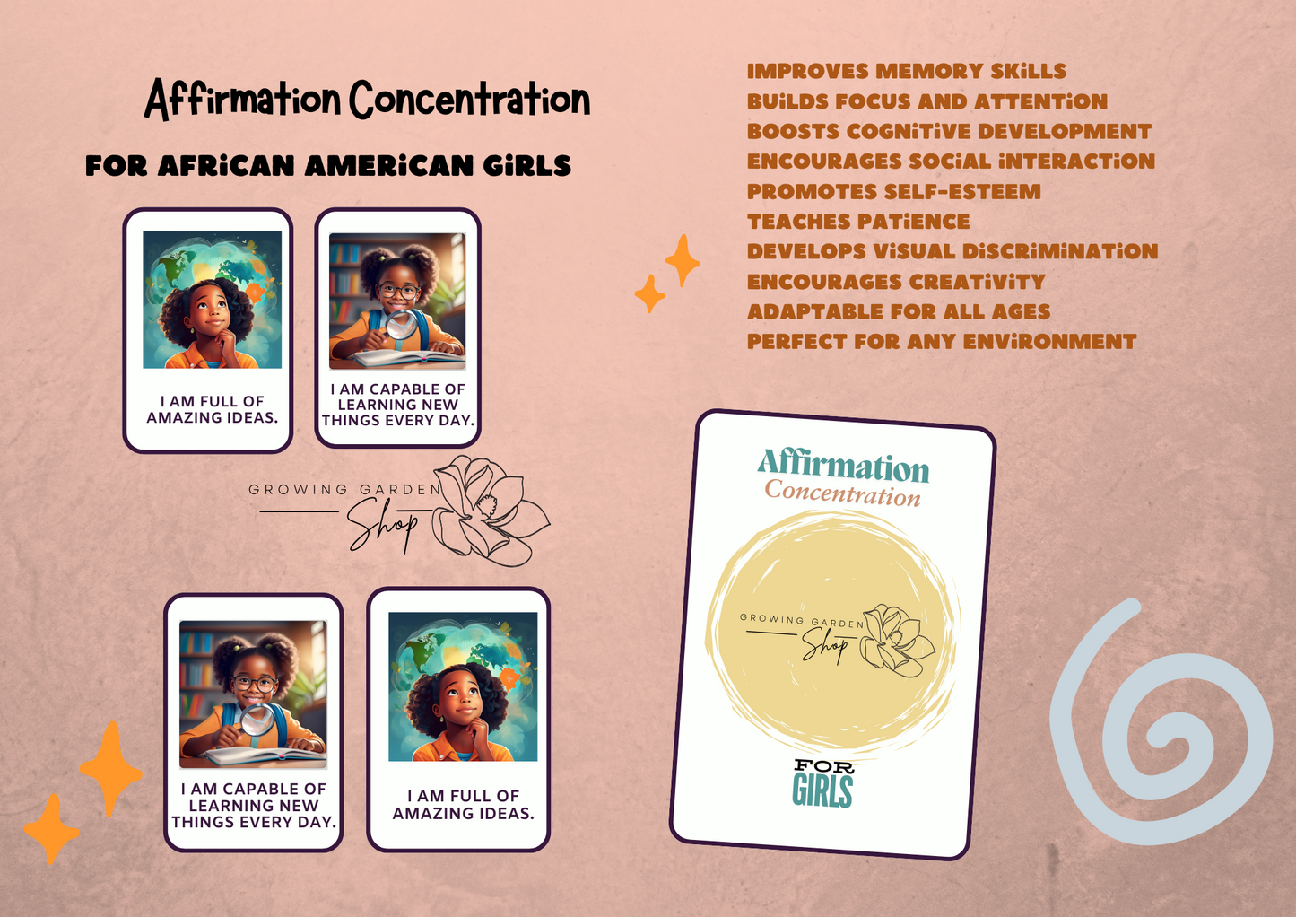 Affirmation Concentration for Girls