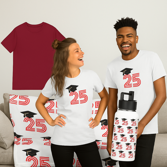 Graduation Gift Bundle – T-Shirt, Blanket & Water Bottle