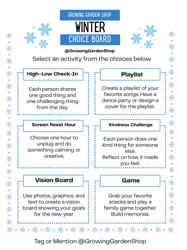 January Growing Garden Shop Freebie 2026