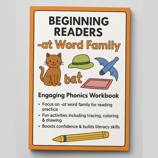 Beginning Readers: -at Word Family DIGITAL DOWNLOAD