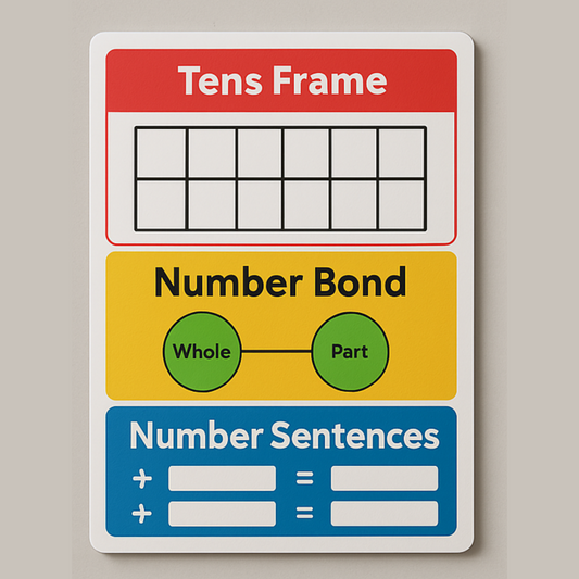 Tens Frame, Number Bond Number Sentences (Physical Product)